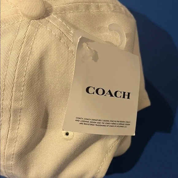 NWT Coach White Cap